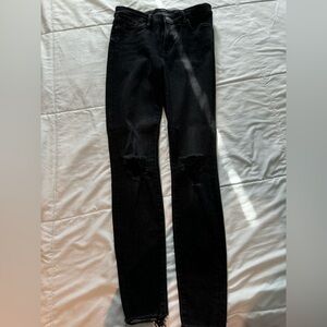 All Saints Grace Distressed Gray/Black Women's Jeans Size 26